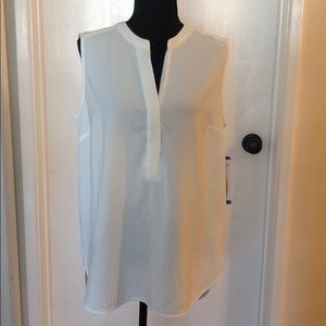 White Sleeveless top